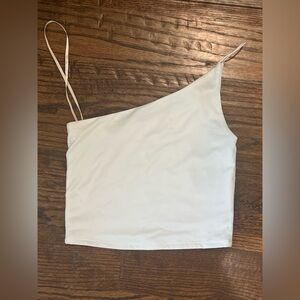 Forever 21 White One-Shoulder Camisole